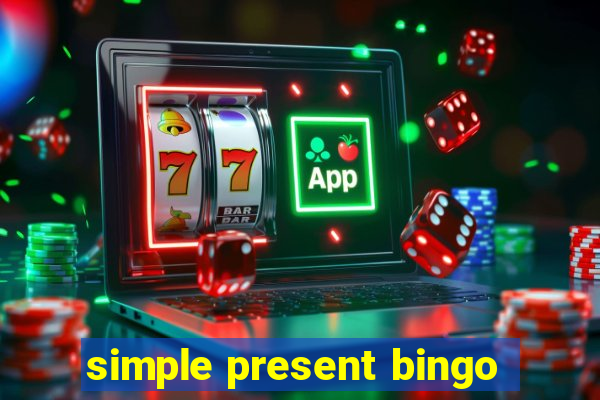 simple present bingo