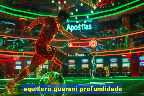 aqu铆fero guarani profundidade