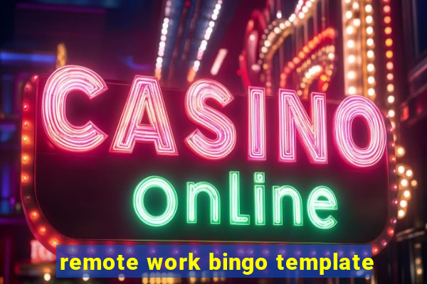 remote work bingo template