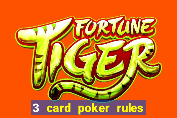 3 card poker rules in casino