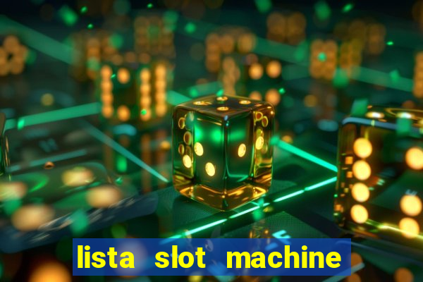 lista slot machine da bar