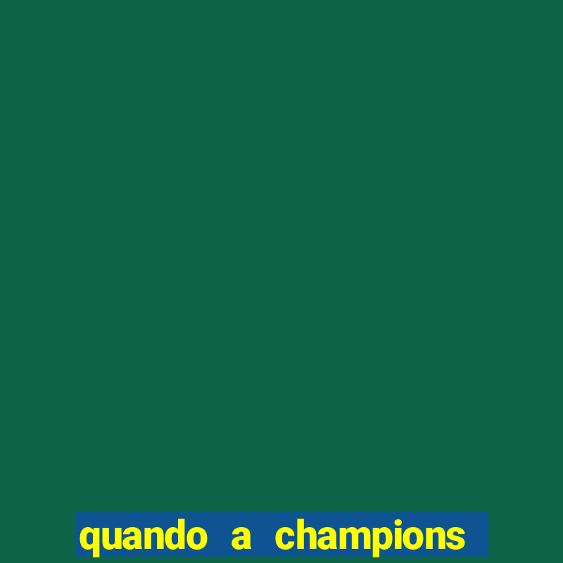 quando a champions foi criada