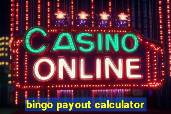 bingo payout calculator