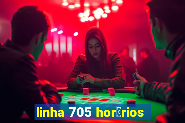 linha 705 hor谩rios