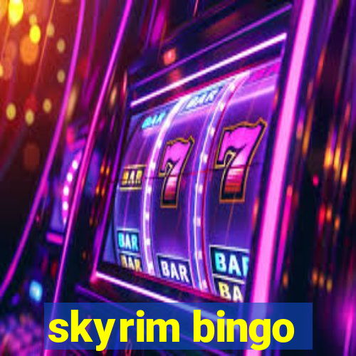 skyrim bingo