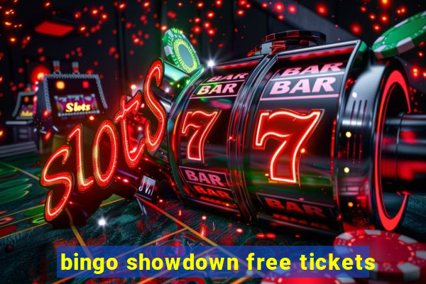 bingo showdown free tickets