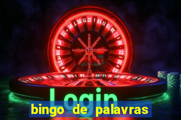 bingo de palavras cha de bebe