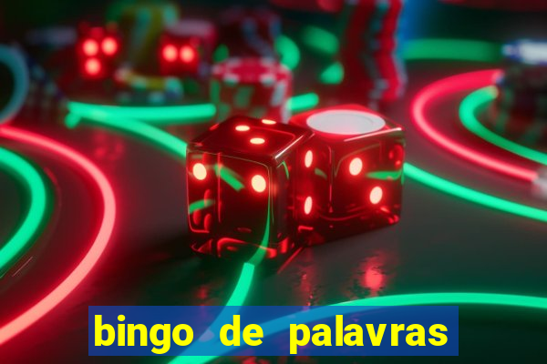 bingo de palavras cha de bebe