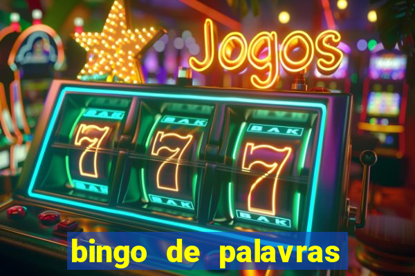 bingo de palavras cha de bebe