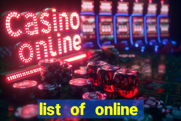 list of online slot sites