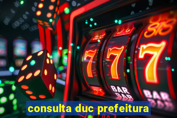 consulta duc prefeitura