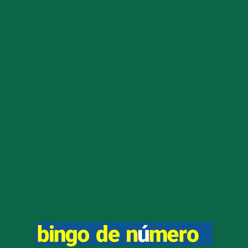 bingo de número