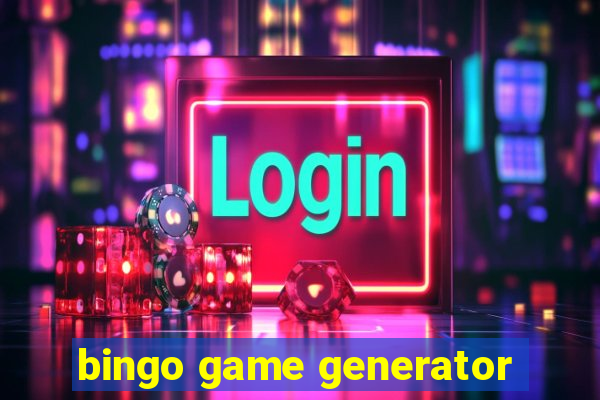 bingo game generator