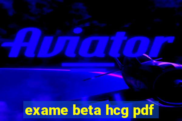 exame beta hcg pdf