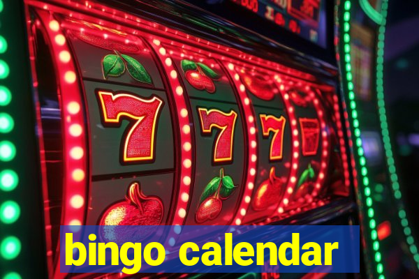 bingo calendar