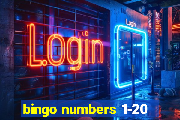 bingo numbers 1-20