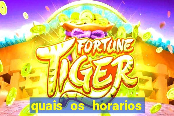 quais os horarios para jogar fortune tiger