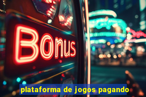 plataforma de jogos pagando