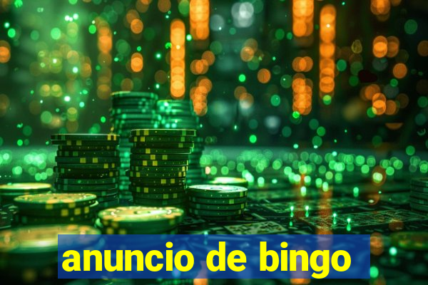 anuncio de bingo