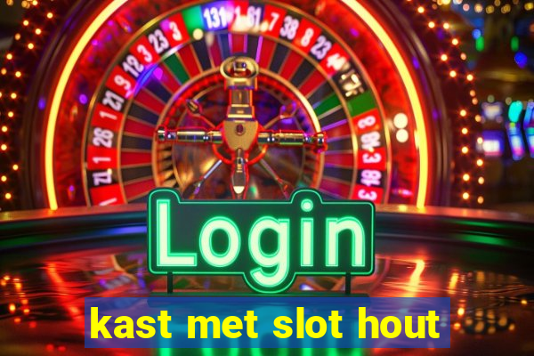 kast met slot hout