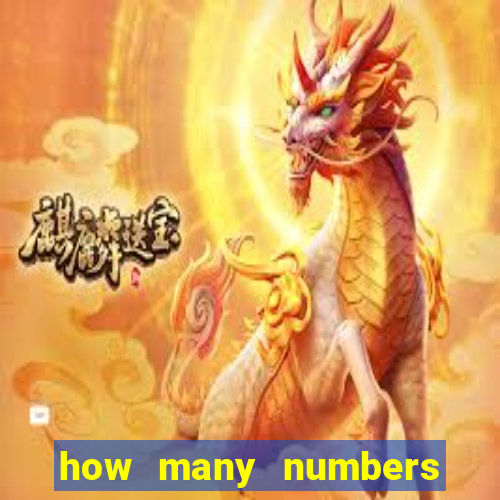 how many numbers in bingo