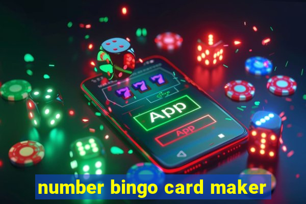 number bingo card maker