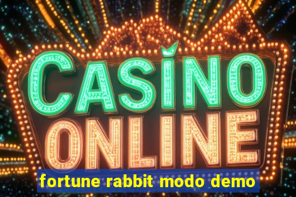 fortune rabbit modo demo