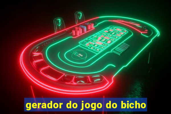 gerador do jogo do bicho