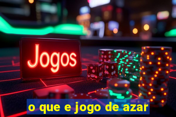 o que e jogo de azar