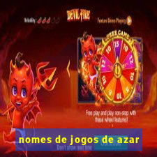 nomes de jogos de azar