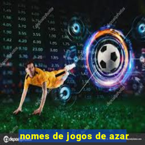 nomes de jogos de azar