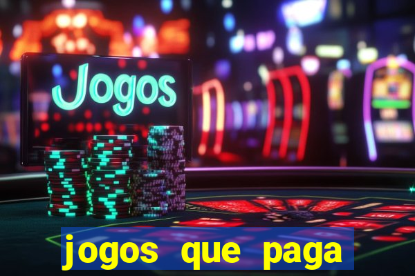 jogos que paga dinheiro de verdade no pix