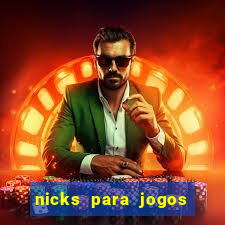 nicks para jogos de tiro