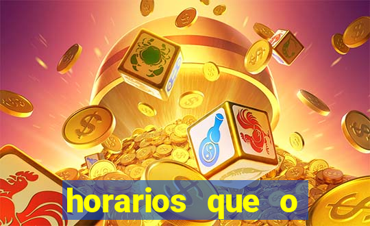 horarios que o fortune tiger paga