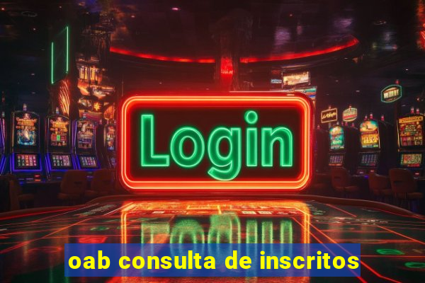 oab consulta de inscritos