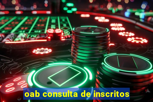 oab consulta de inscritos