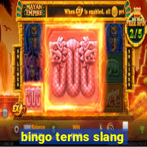 bingo terms slang