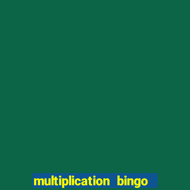 multiplication bingo free printable