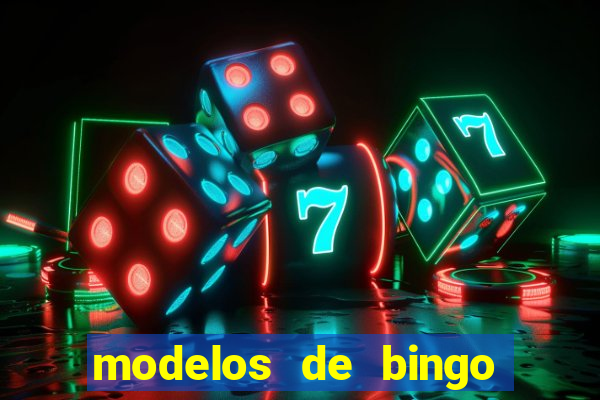 modelos de bingo para imprimir