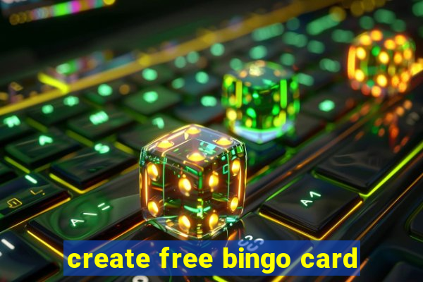 create free bingo card