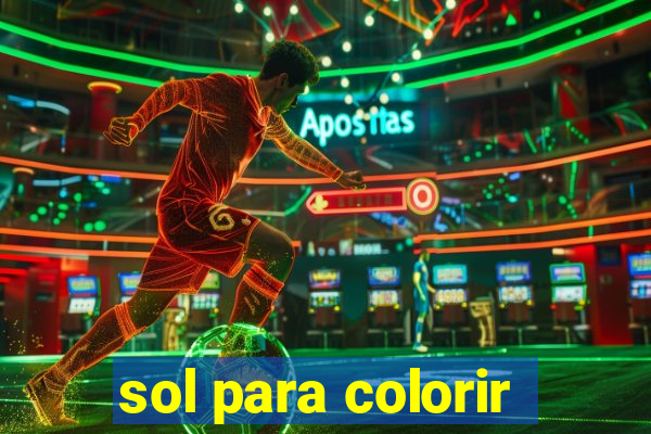 sol para colorir