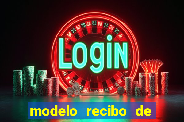 modelo recibo de pagamento autonomo