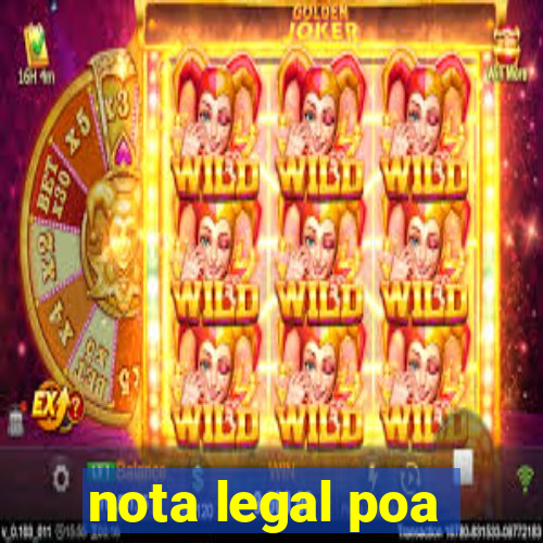 nota legal poa