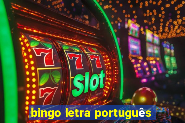 bingo letra português