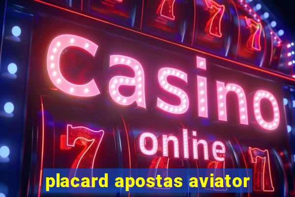 placard apostas aviator