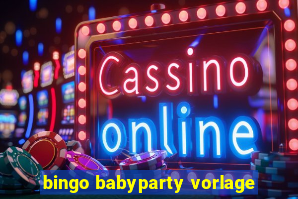 bingo babyparty vorlage