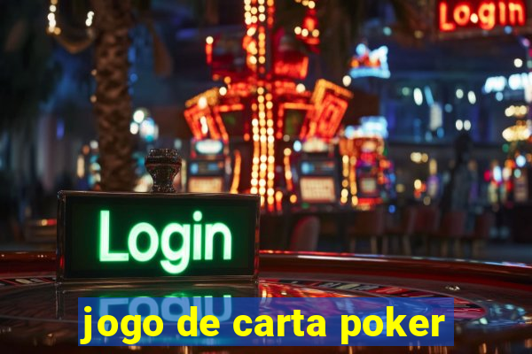 jogo de carta poker