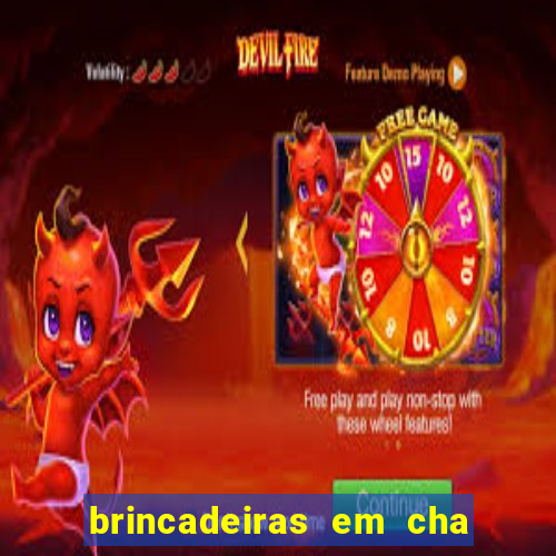 brincadeiras em cha de bebe