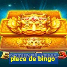 placa de bingo