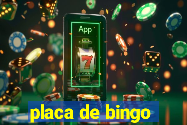 placa de bingo